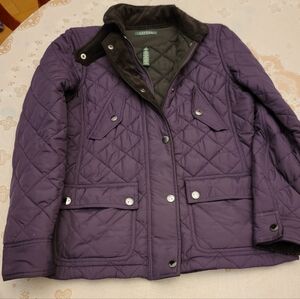 Ralph Lauren purple puffer size Medium Womens